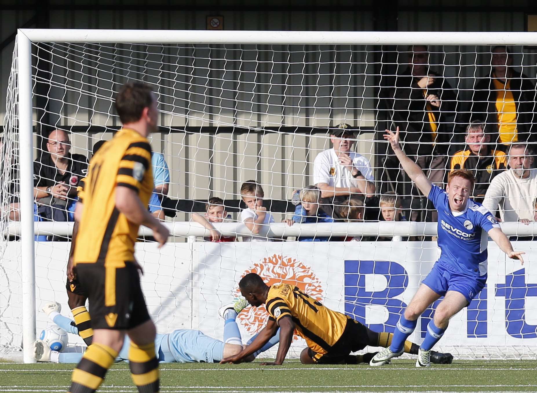 Danny Johnson gives Gateshead the lead Picture: Matthew Walker