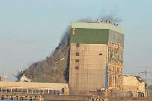 The coal bunkers were blown up, picture Jason Arthur (6144682)