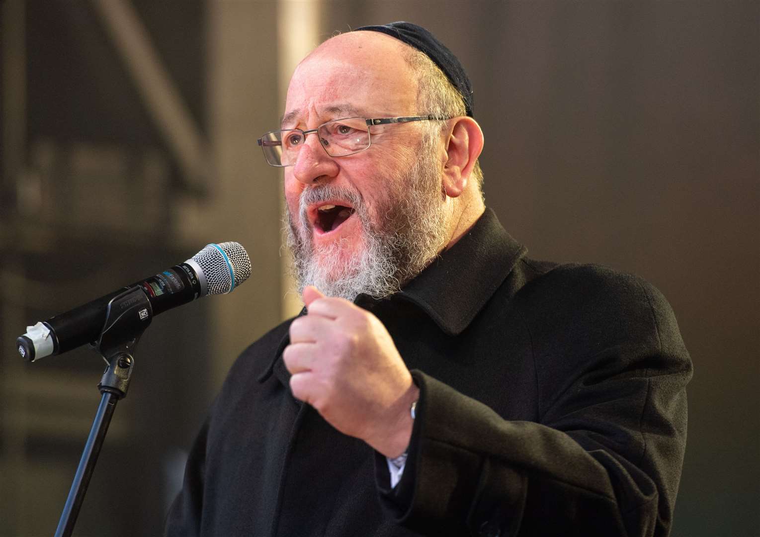 Chief Rabbi Ephraim Mirvis has joined other faith leaders in supporting the lighting of the Platinum Jubilee Beacons (Dominic Lipinski/PA)