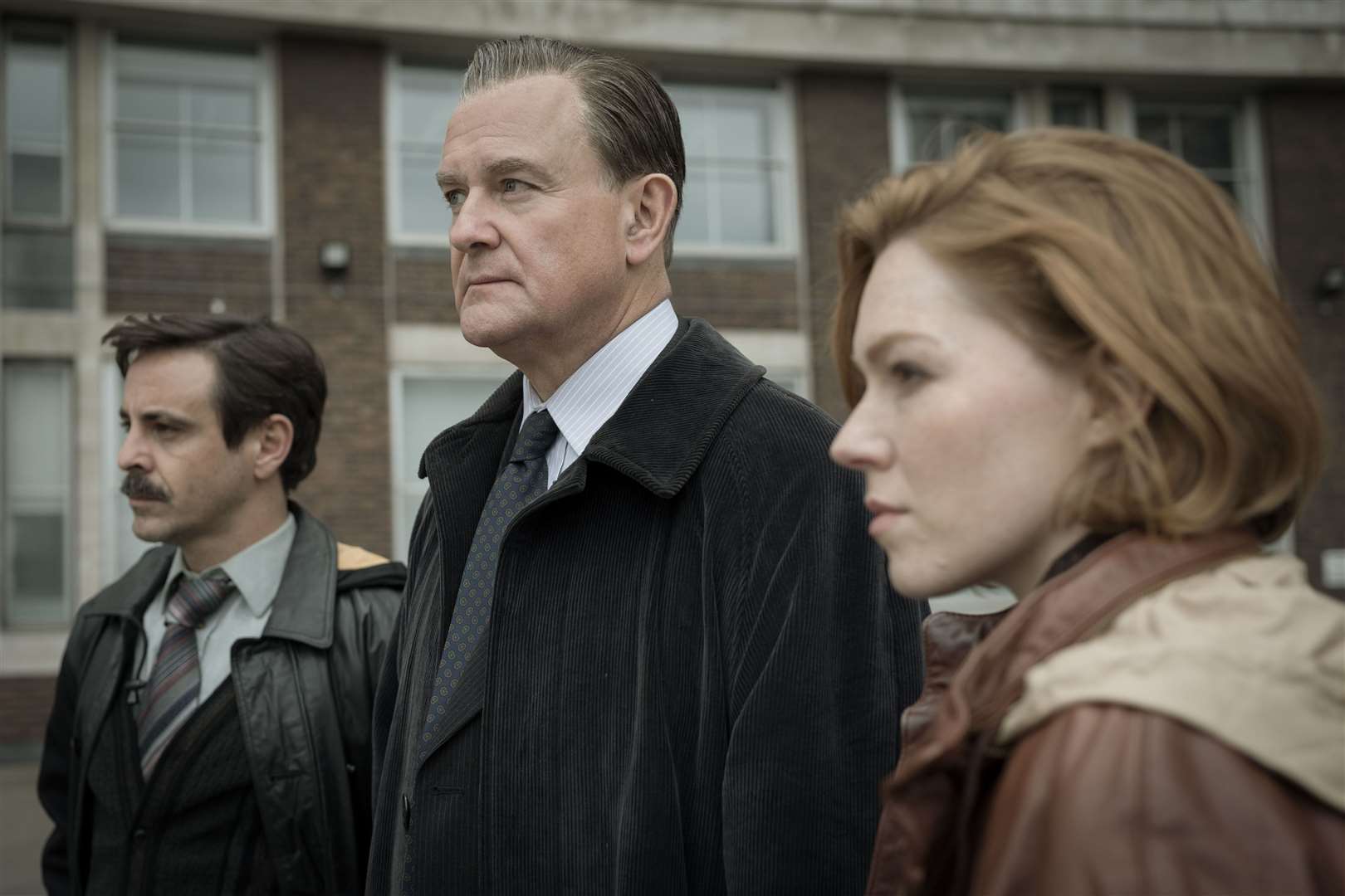 Emun Elliot, Hugh Bonneville and Charlotte Spencer appear in The Gold - only two are based on real people. Picture: Tannadice Pictures/Sally Mais