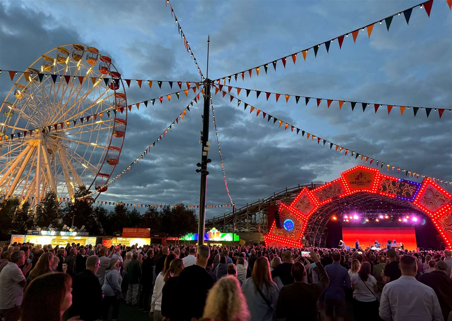 The audience was taken on a trip down memory lane during Deacon Blue’s performance at Dreamland. Picture: Beau Goodwin