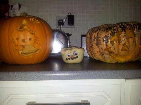 Pumpkins made by Bethany Puplett