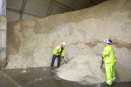 Grit stores at Henwood Industrial Estate, Ashford