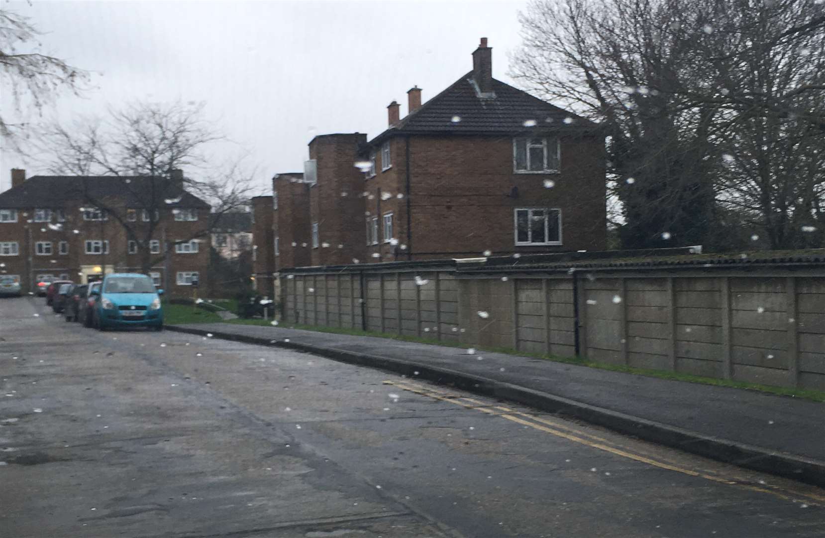 Snowfall in Cordelia Crescent in Borstal