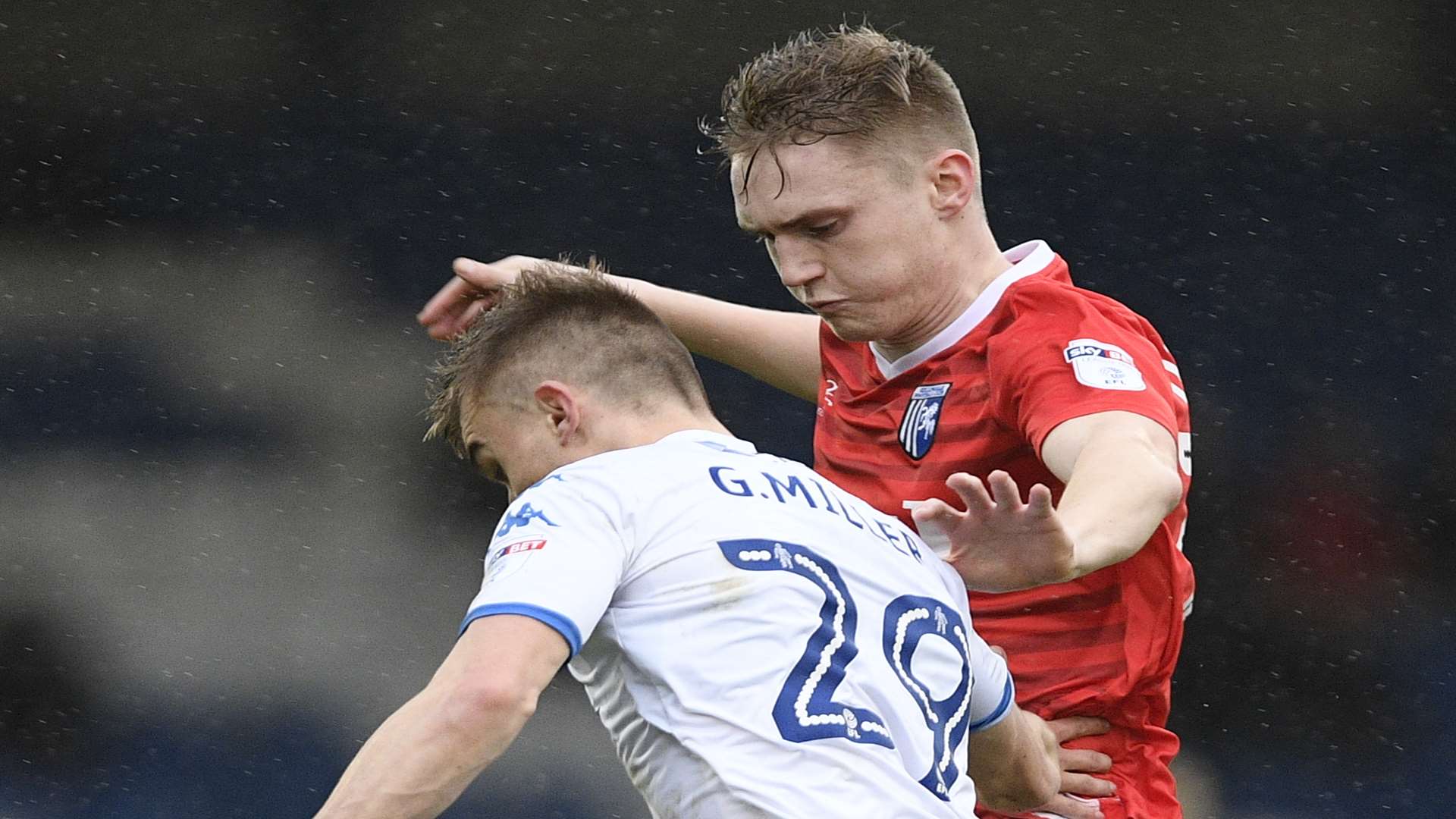 Mitchell Dickenson takes on Bury's George Miller on Saturday Picture: Ady Kerry