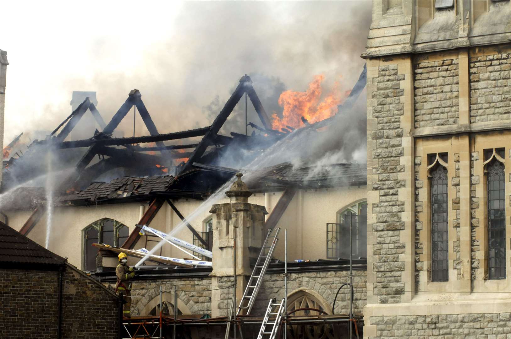 It took fire crews 12 hours to control the blaze 12 years ago. Picture: Terry Scott