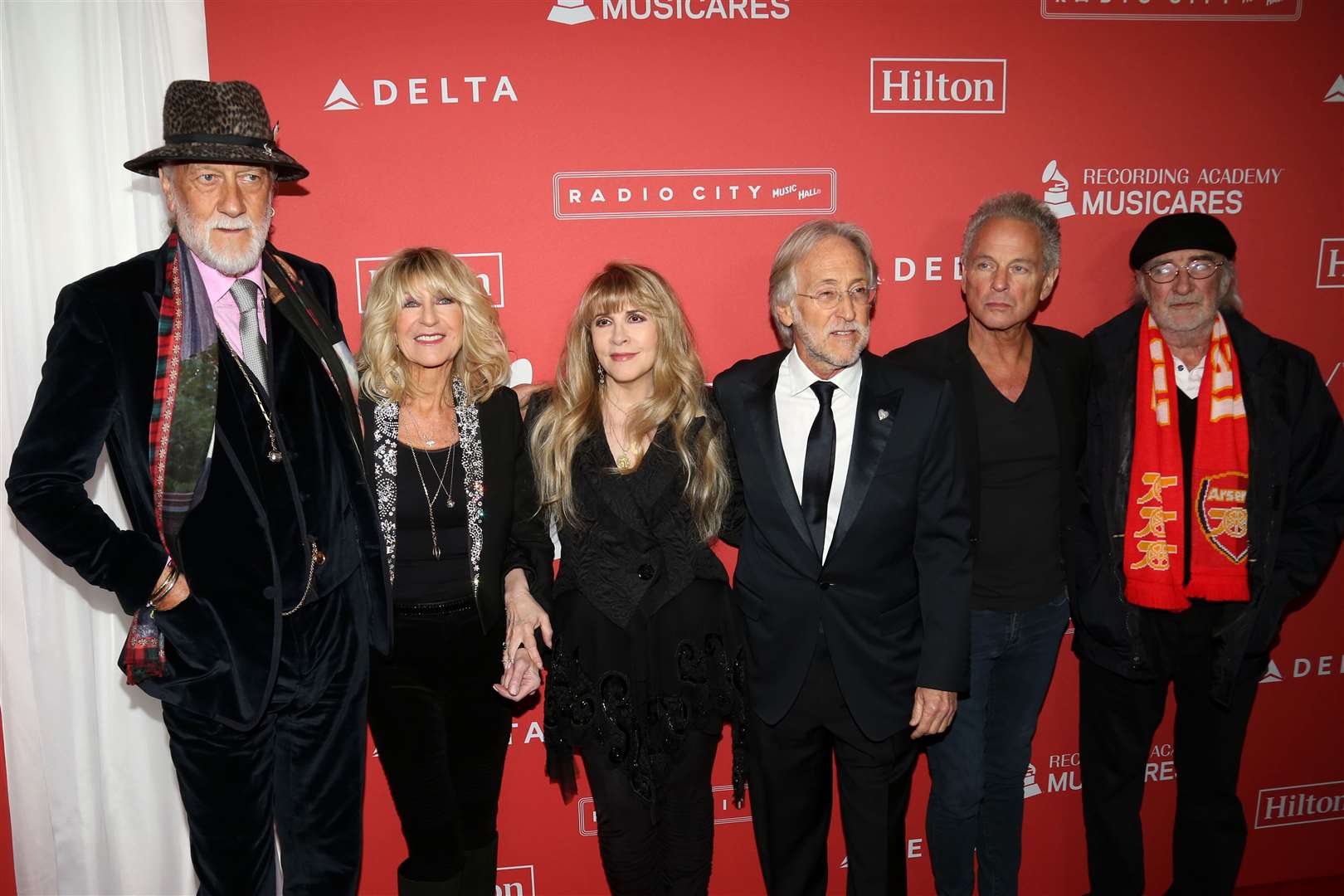 Mick Fleetwood, Christine McVie, Stevie Nicks, Lindsey Buckingham and John McVie of Fleetwood Mac (Greg Allen/PA)