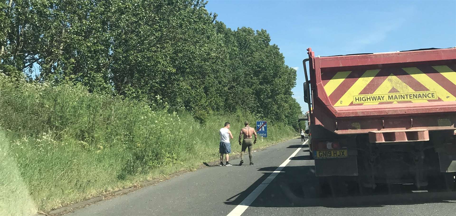 Traffic was at a standstill on the M2