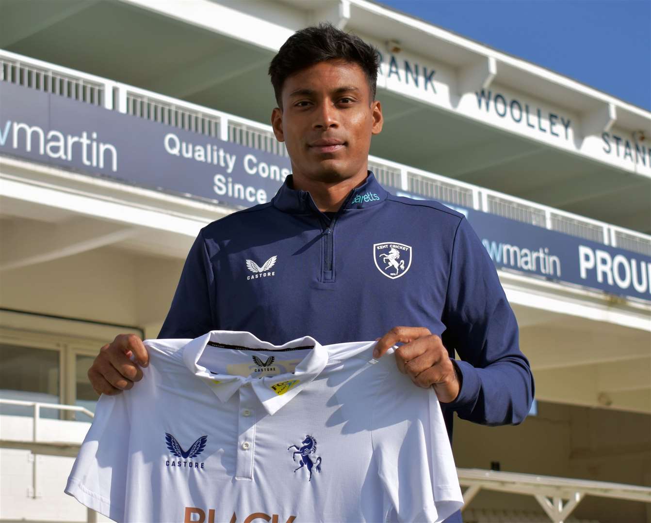 Bowler Arafat Bhuiyan has signed for Kent for the remainder of the 2023 season. Picture: Kent Cricket