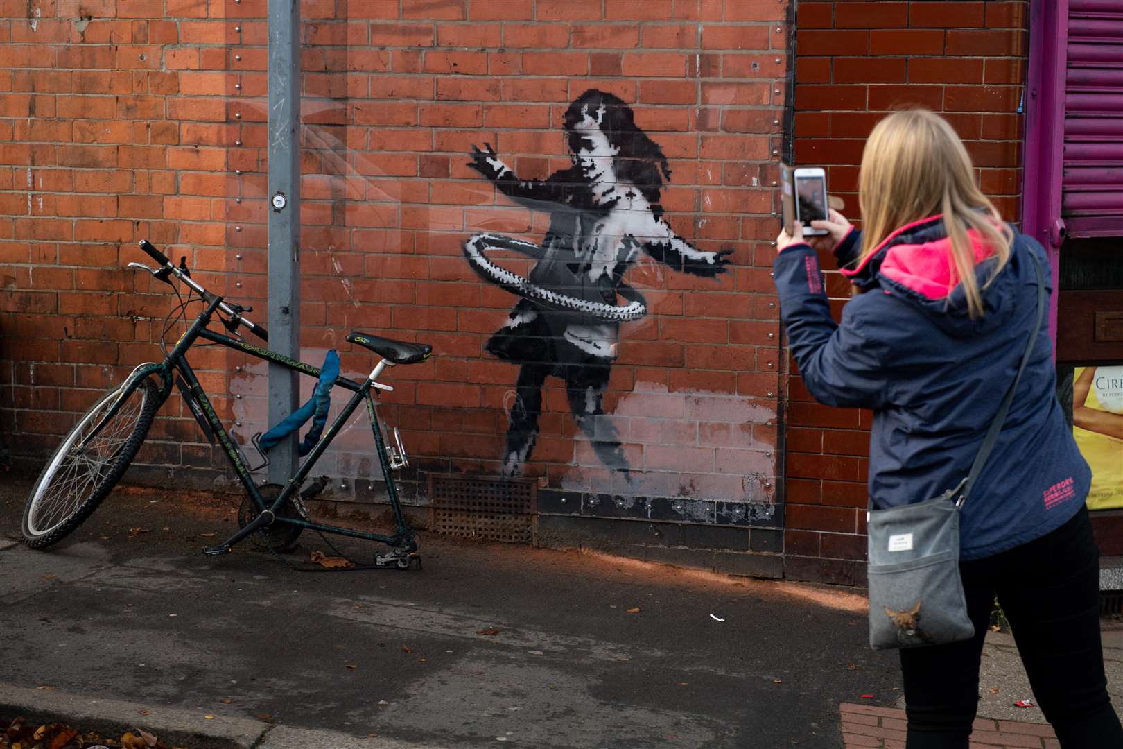 The Banksy appeared in Nottingham in October (Jacob King/PA)