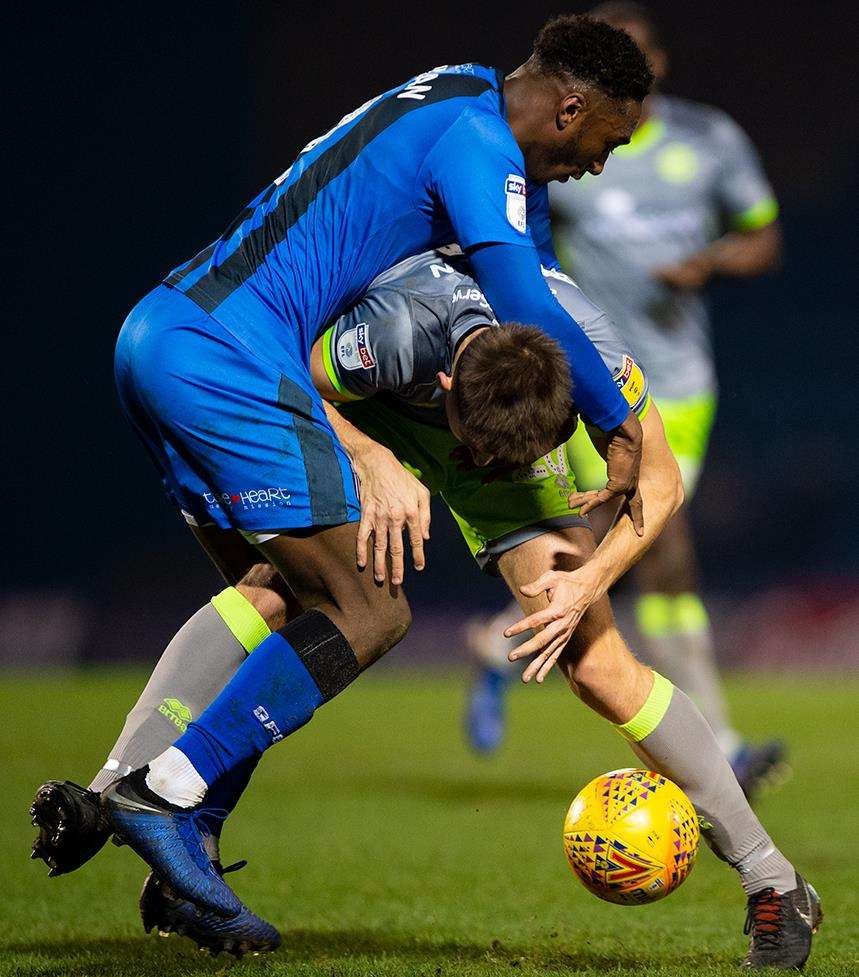 Gillingham v Walsall match action Picture: Ady Kerry (6622029)