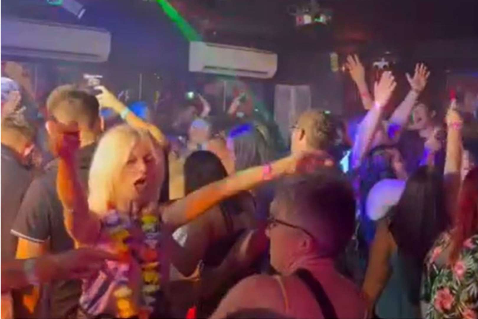 The dancefloor at The Funky Monkey in Dover was packed but had to shut just weeks later