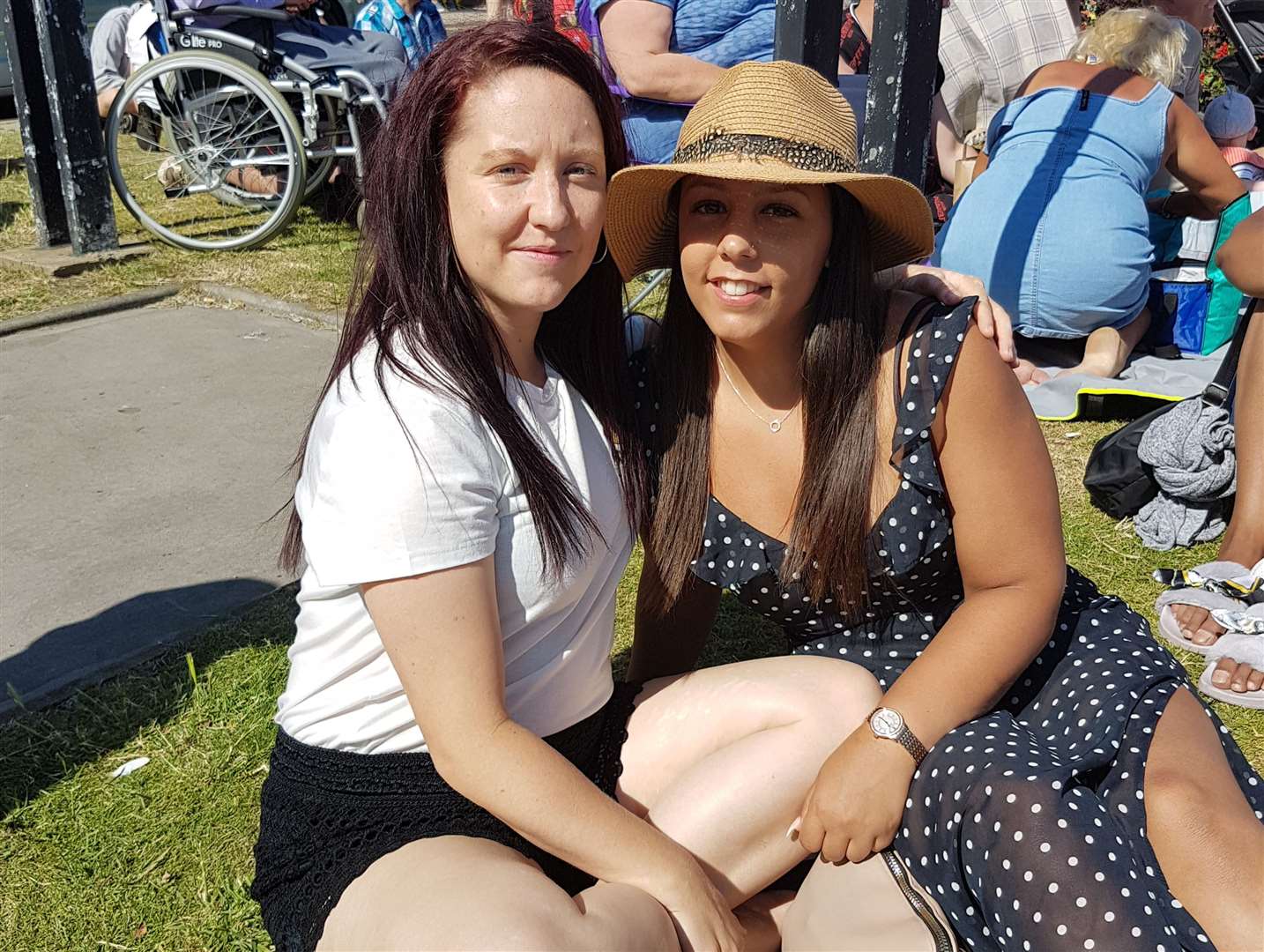 Nadine and Chelsea Beal from Ashford came to Folkestone to see the Red Arrows (13189745)