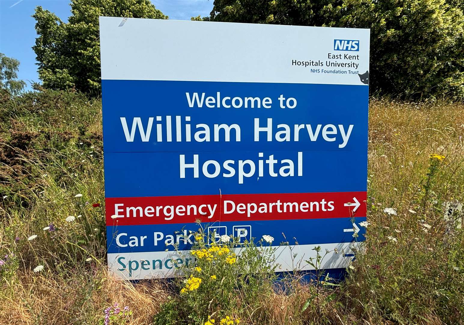 The William Harvey Hospital in Ashford