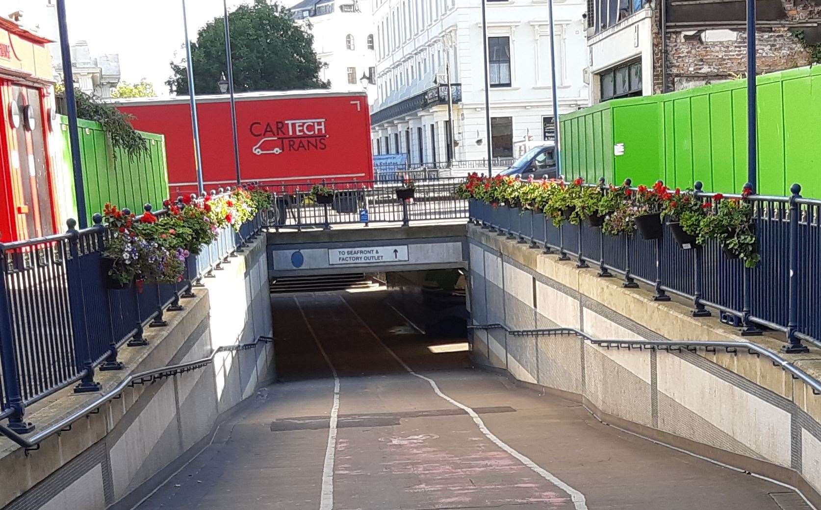 The underpass where the mugging took place