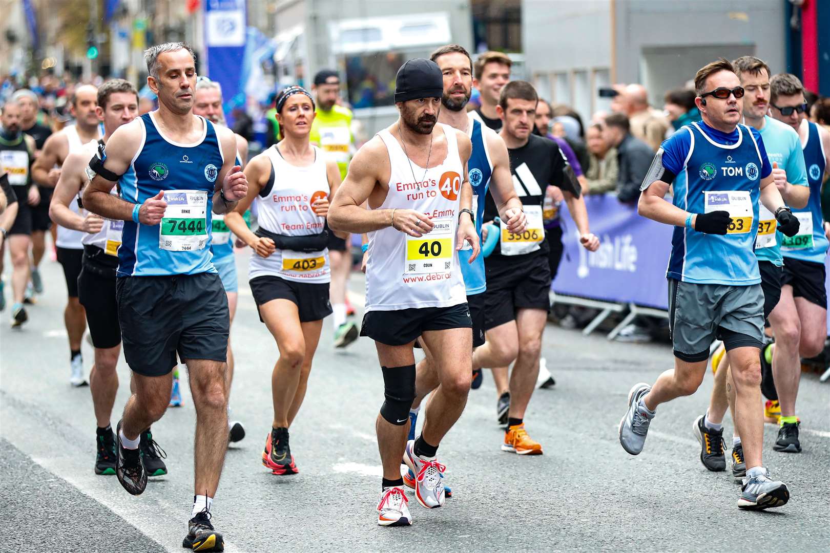 Farrell completed the marathon is just over four hours (Damien Storan/PA)