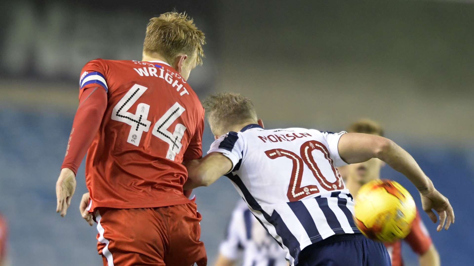 Skipper Josh Wright challenges for the ball. Picture: Barry Goodwin