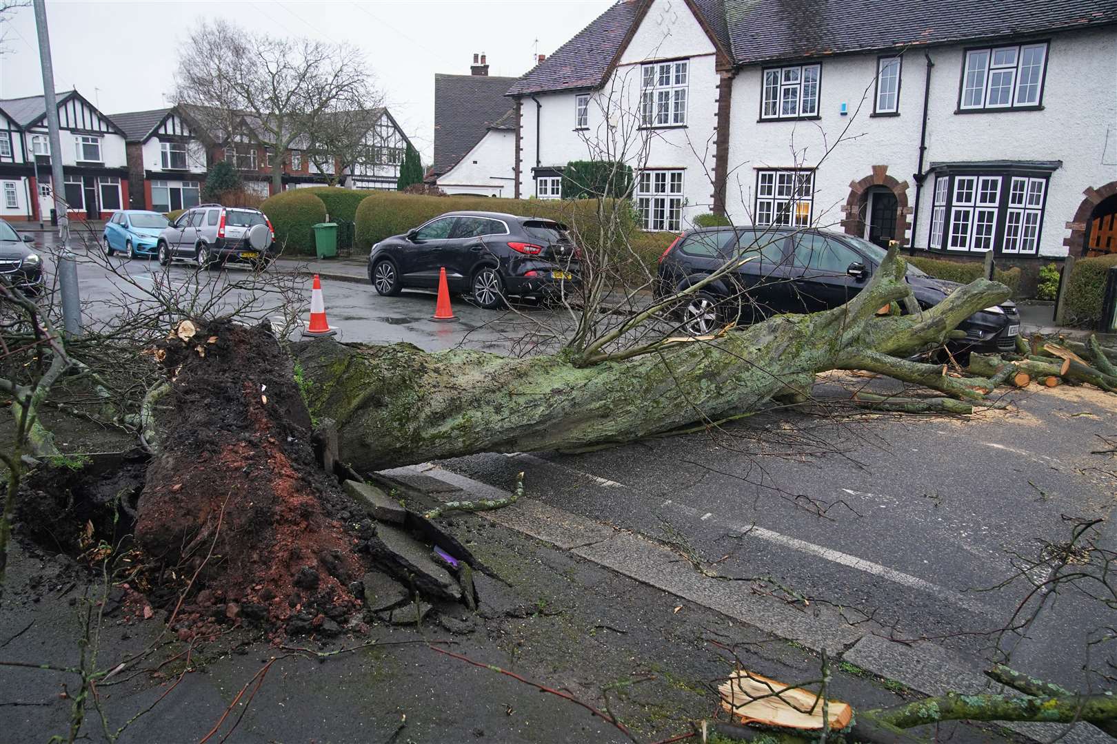 Britons had already counted the cost of Storm Eunice (Peter Byrne/PA)