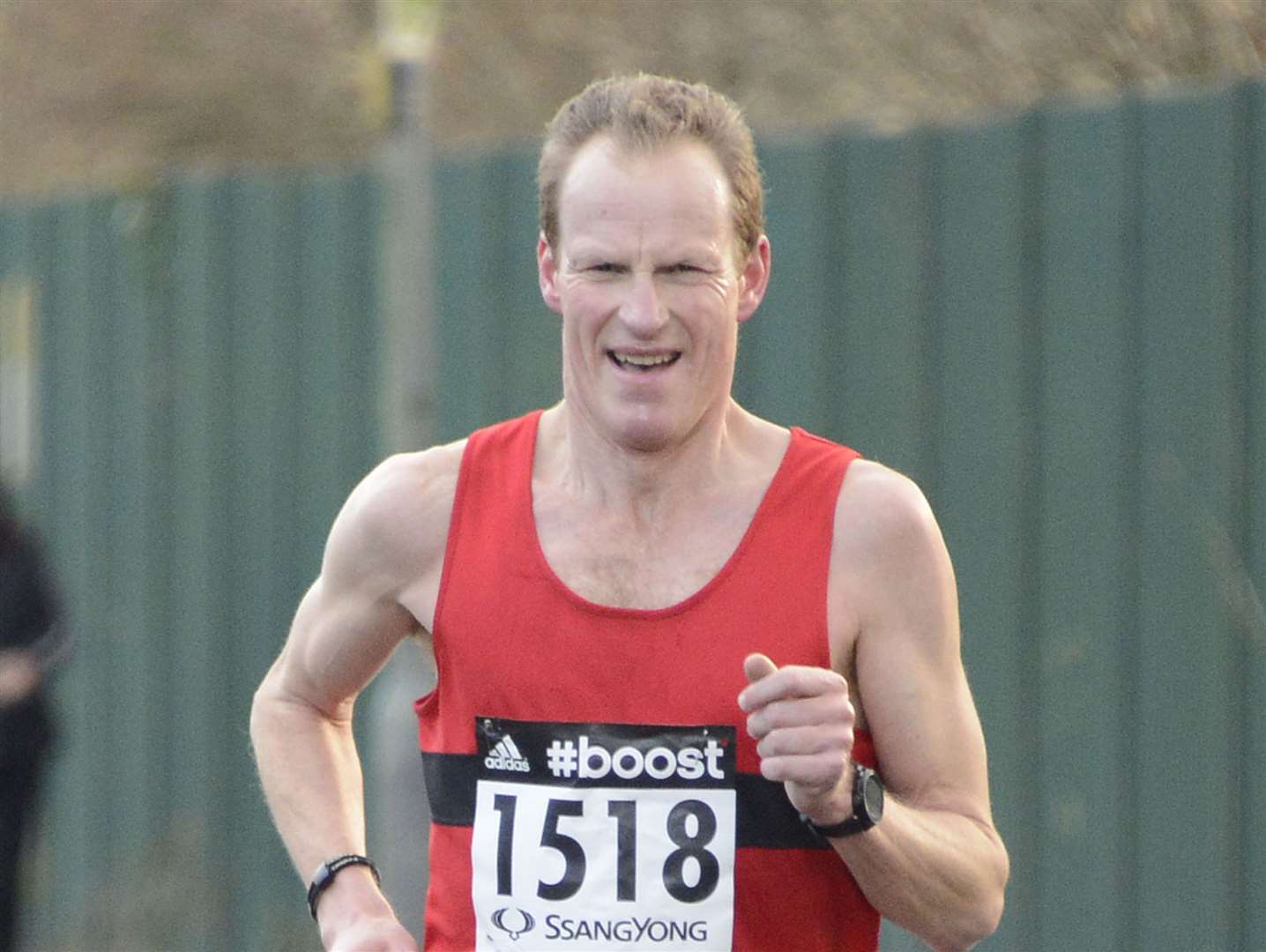 Leading the way for the men is Medway & Maidstone AC's Richard Tomlinson Picture: Paul Amos