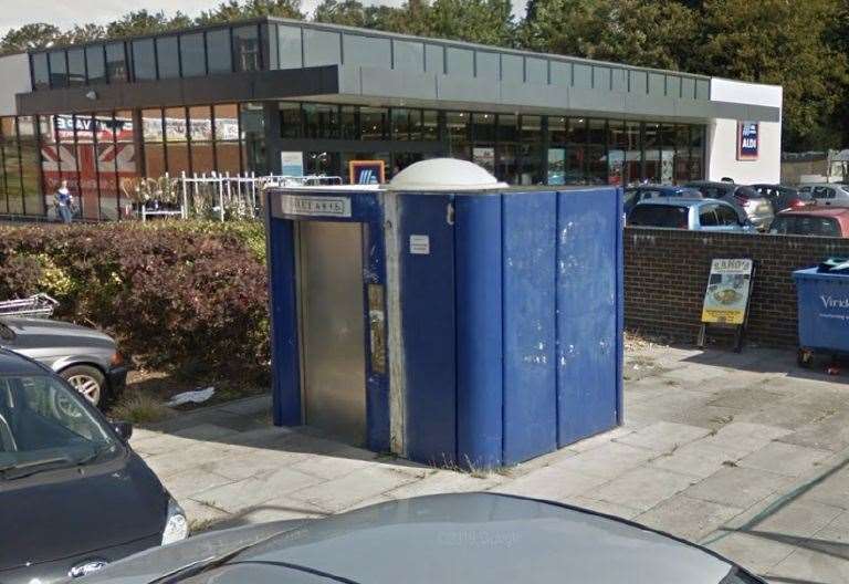 Two women have been arrested after a fire was started inside a public toilet in Strood High Street. Picture: Google