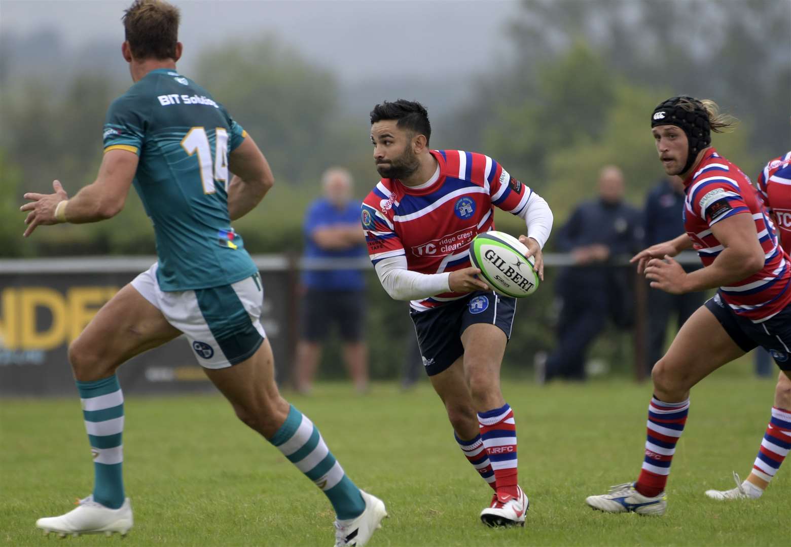 Tonbridge look for a team-mate against Bishop's Stortford. Picture: Barry Goodwin. (50899771)