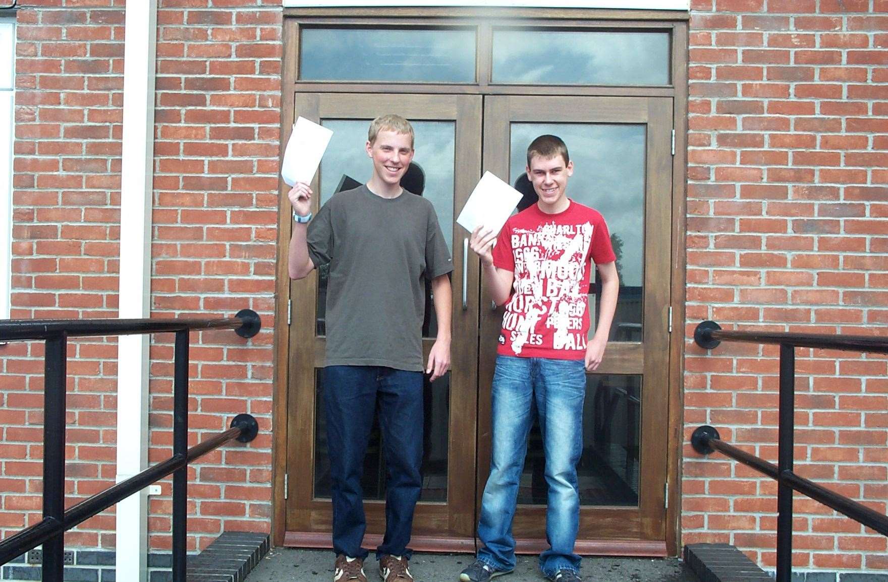 Robert Stewart, 18, from Sandwich Technology School, and head boy Chris Kirk, 17, went on to study the same course at Portsmouth University