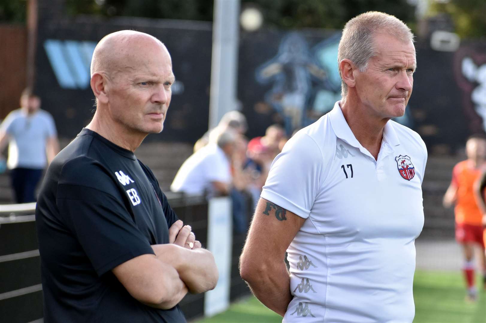 Sheppey’s management team ready to take on League 2 Walsall Picture: Randolph File