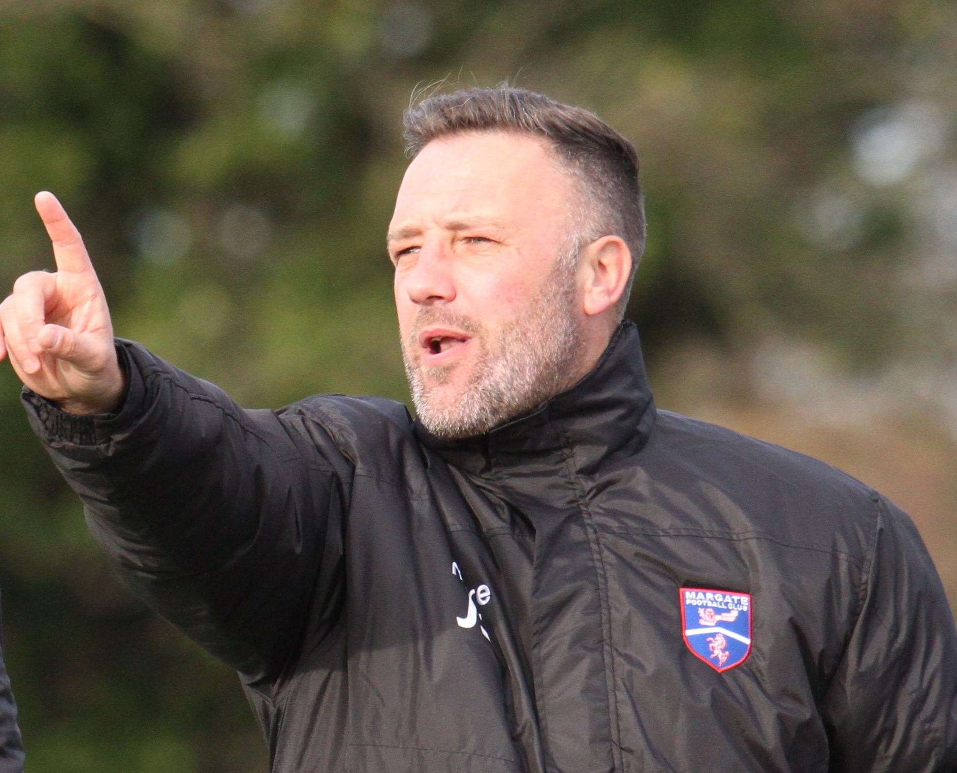 Margate manager Jay Saunders Picture: Don Walker