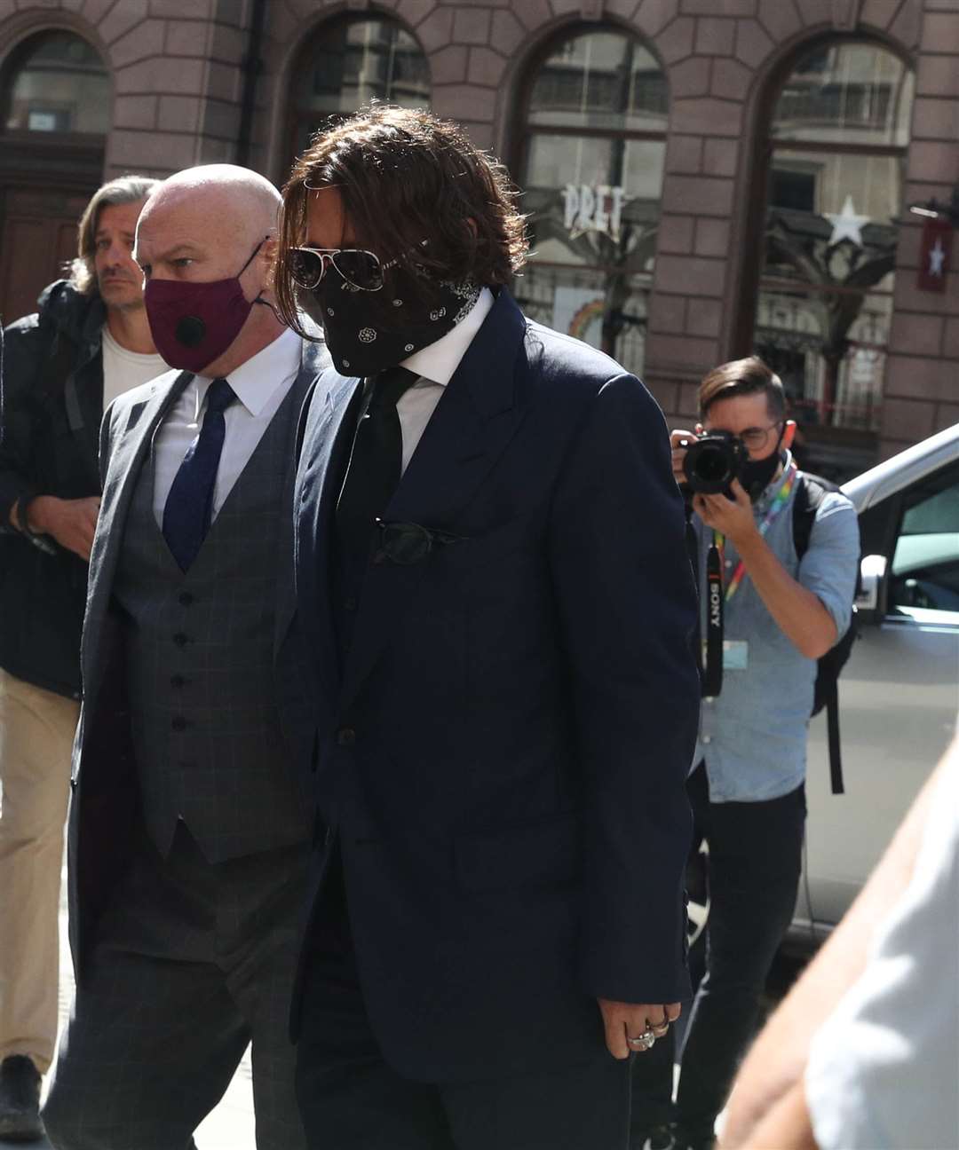 Actor Johnny Depp arriving at the High Court in London (Steve Parsons/PA)