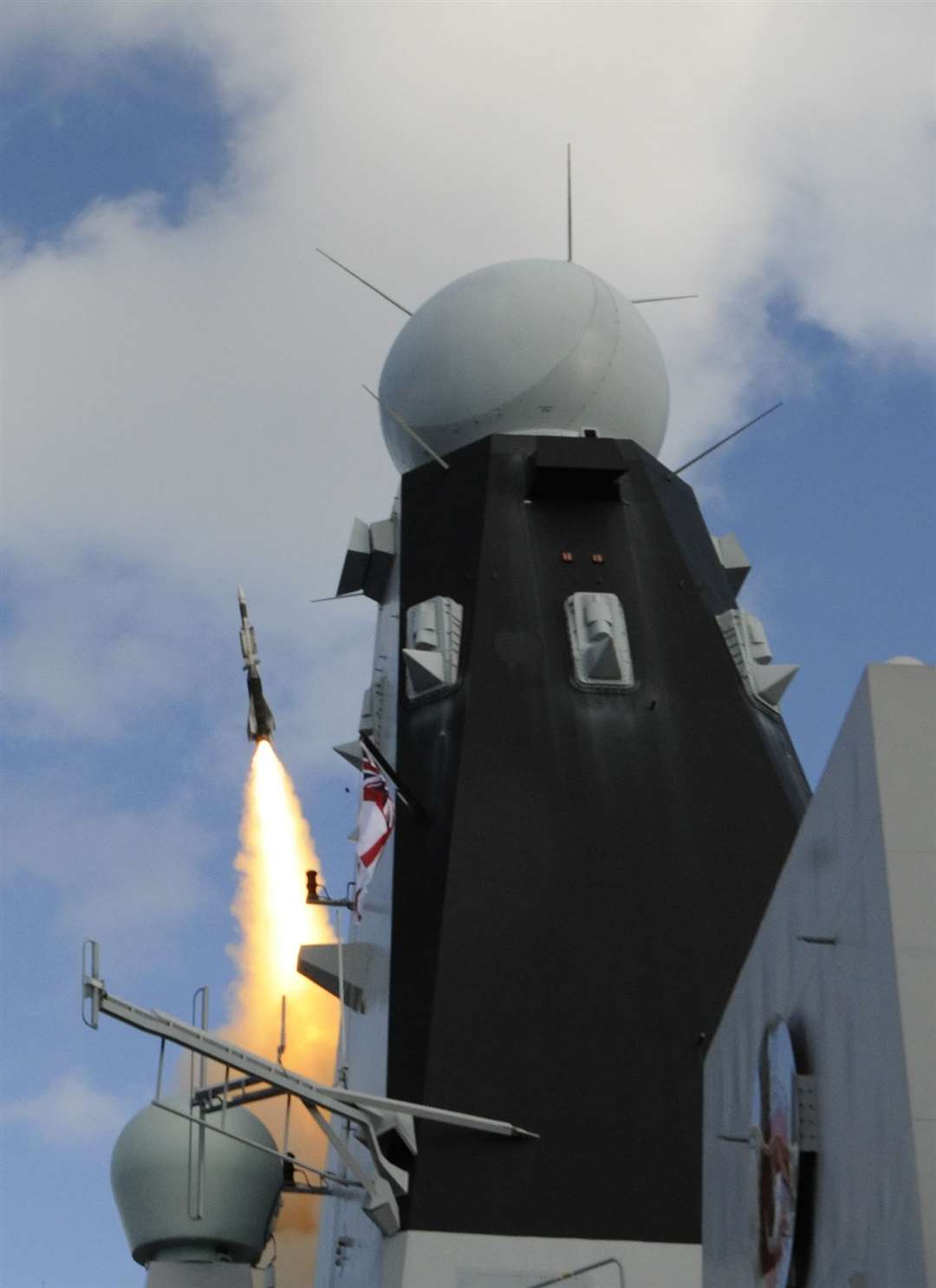 The state-of-the-art Sea Viper missile in action aboard HMS Duncan (MBDA Systems/MoD)