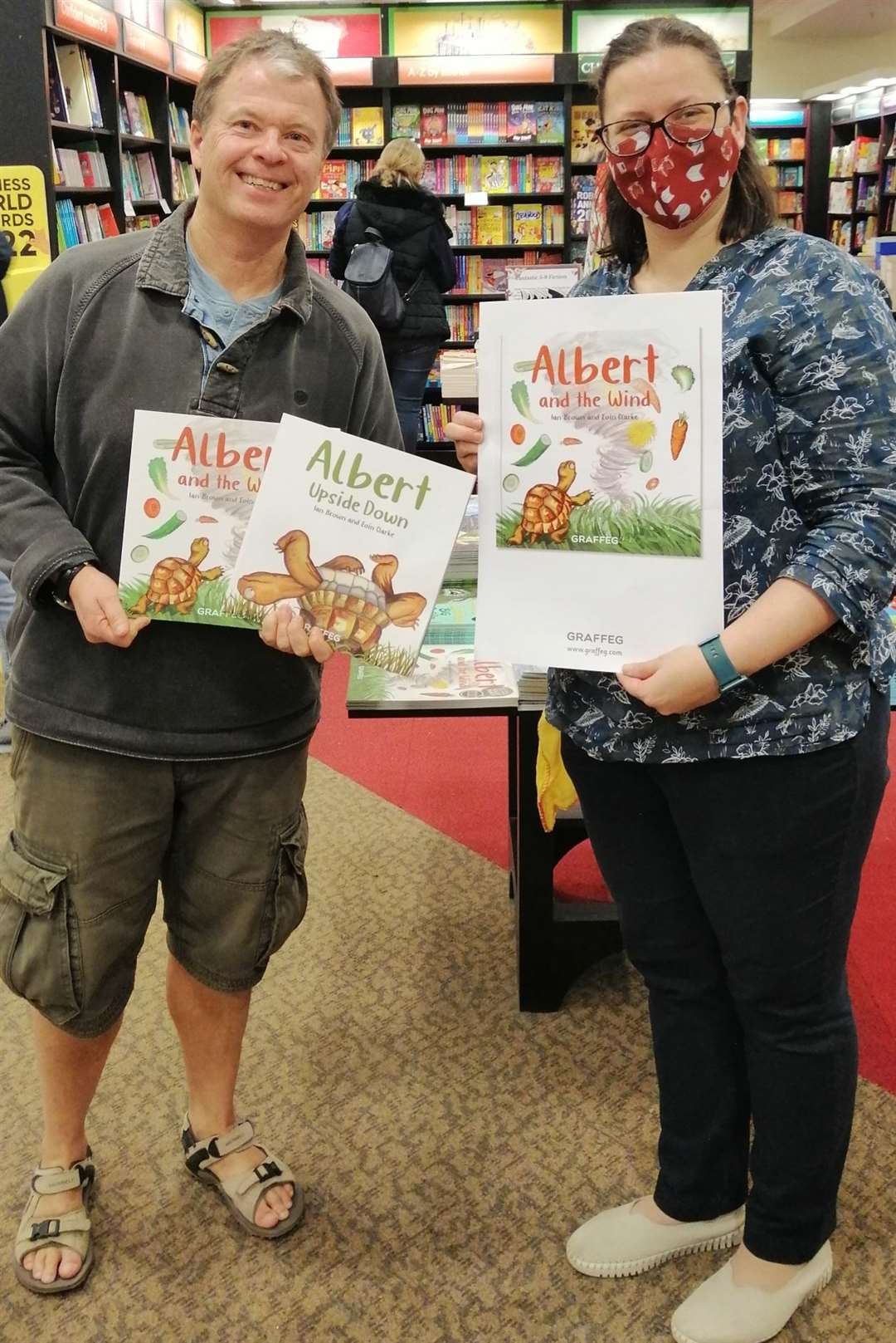 Ian and Waterstone's head of the children's department Mihaela