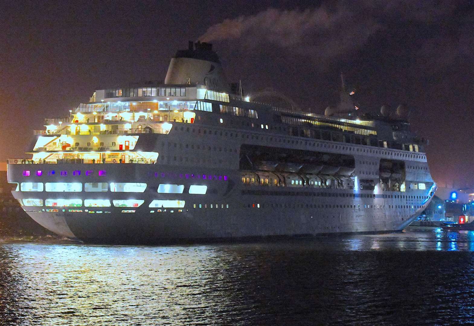 Cruise ship Columbus sets sail after more than 200 days moored up