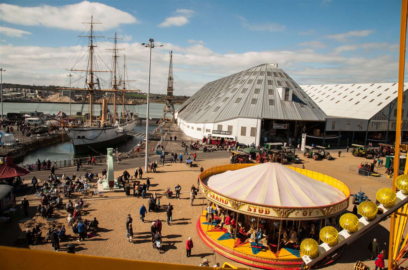 Chatham Historic Dockyard's Festival of Steam and Transport is another popular annual attraction at the site