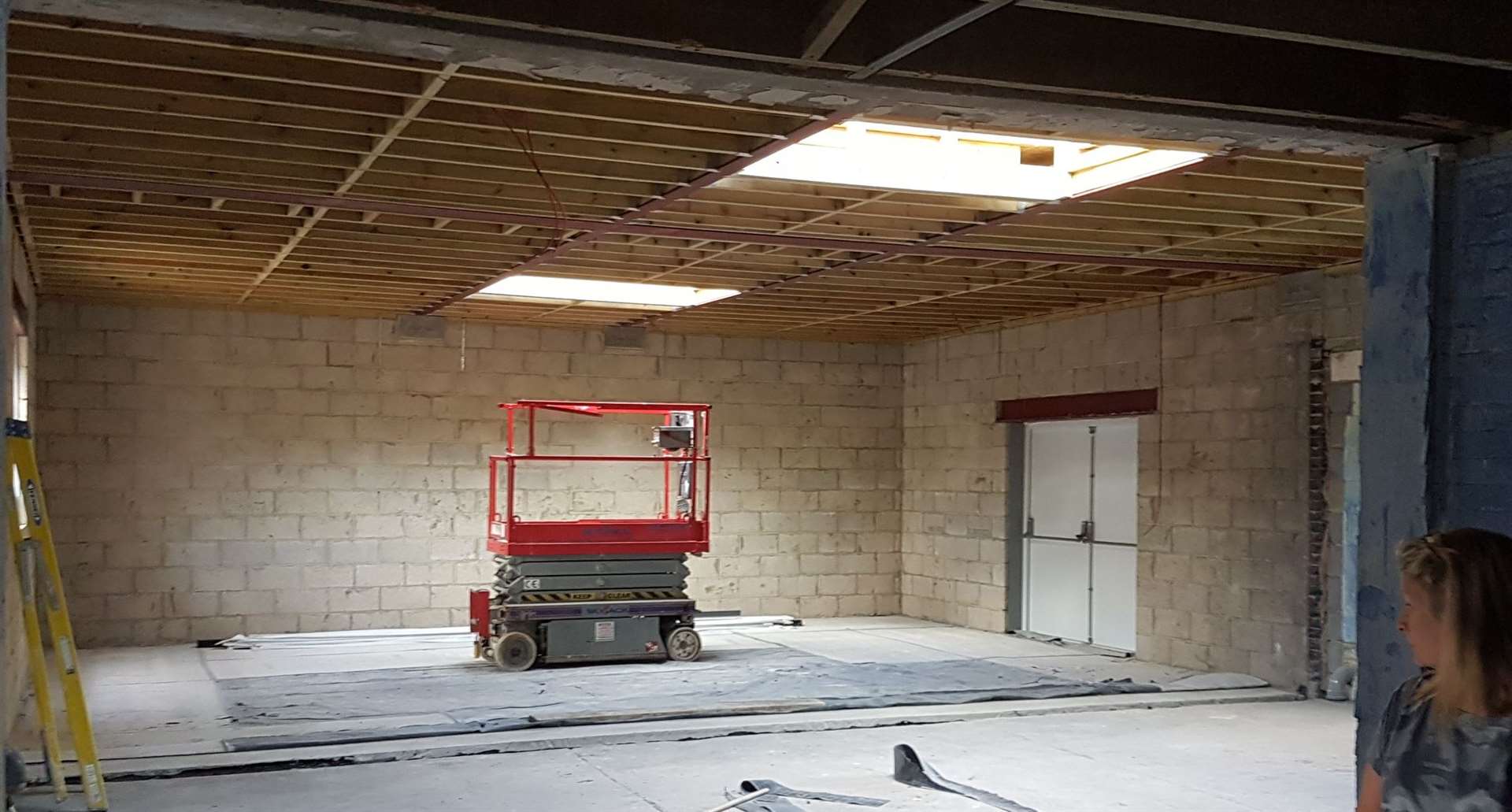 Europa Gym in Temple Hill, Darford during the refurbishment
