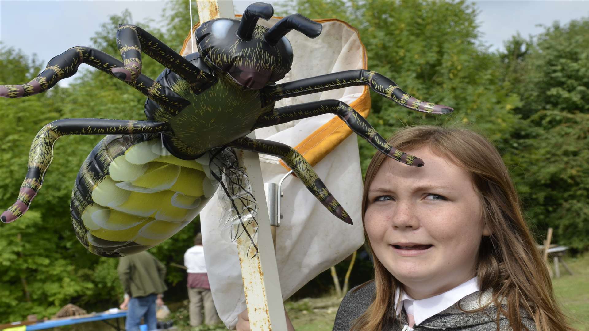 Katie Burlton, 12, of Sittingbourne at the Free Family Fun Day , The Meads Community Woods, Sittingbourne