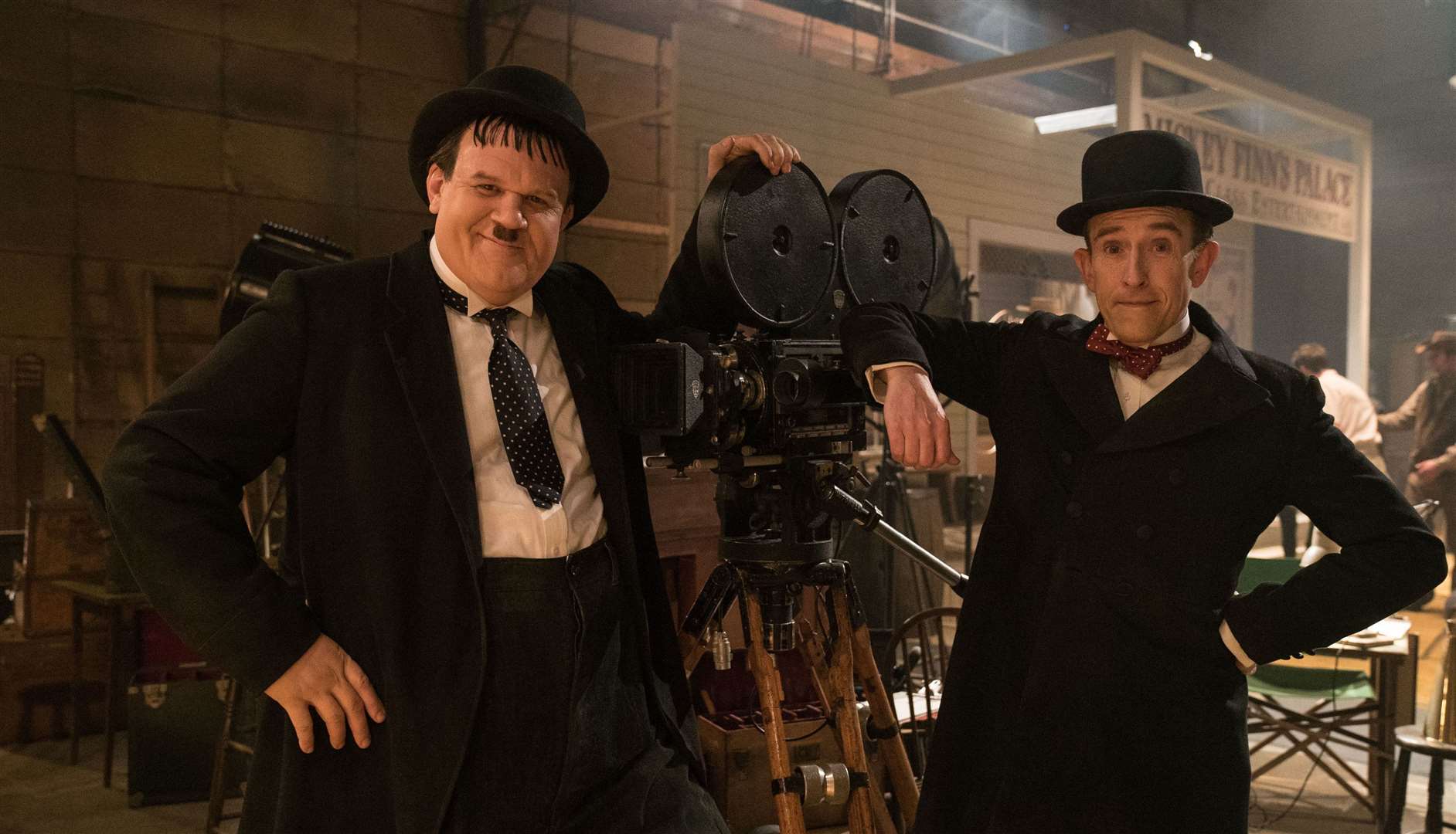 John C. Reilly as Oliver Hardy and Steve Coogan as Stan Laurel Picture: PA Photo/Entertainment One/Aimee Spinks