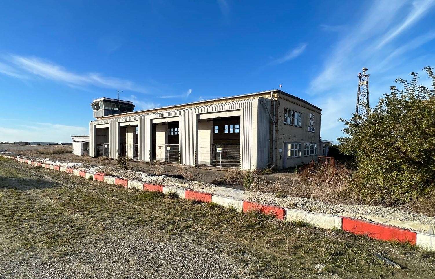 The former fire rescue centre within the airport complex