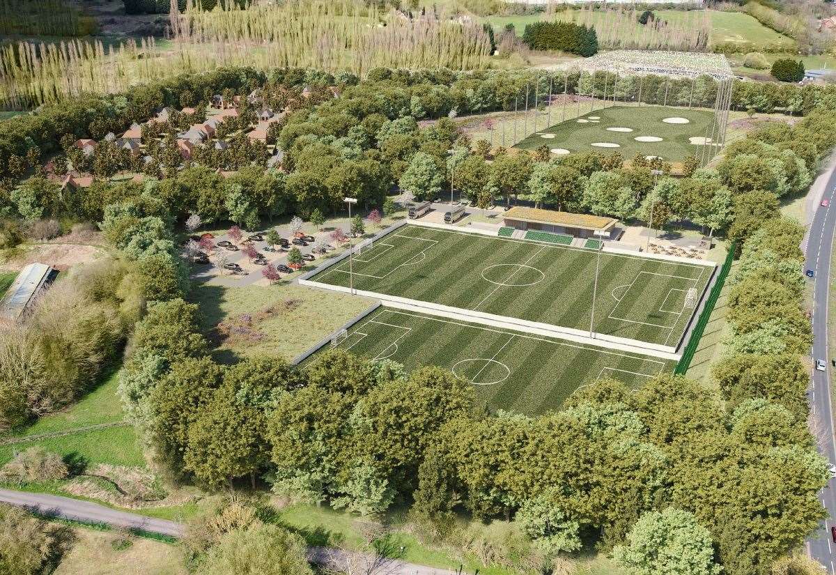 Homes and sports hub plan for former golf course