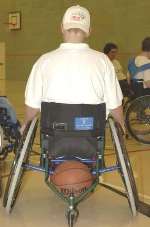 A basketball wheelchair like the ones to be demonstrated. Picture courtesy Sarah Philpott