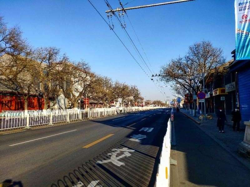 Abandoned streets in Beijing on lockdown during coronavirus