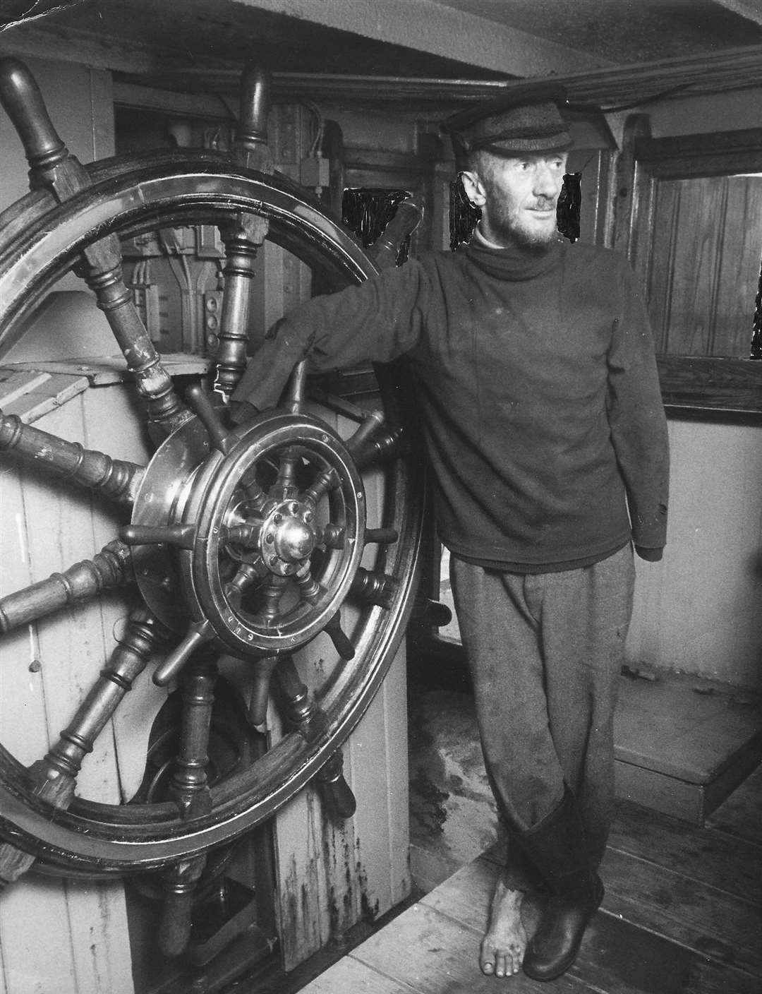 John Oliver, not aboard Hobbit, but one of the cargo ships that served the port of Rochester Photo: Frances Beaumont