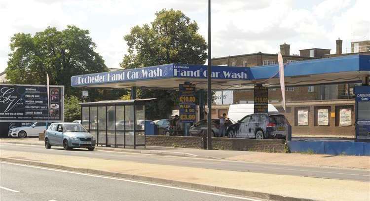 The site of the disused car wash and garage in Corporation Street, Rochester is on the market for £2million