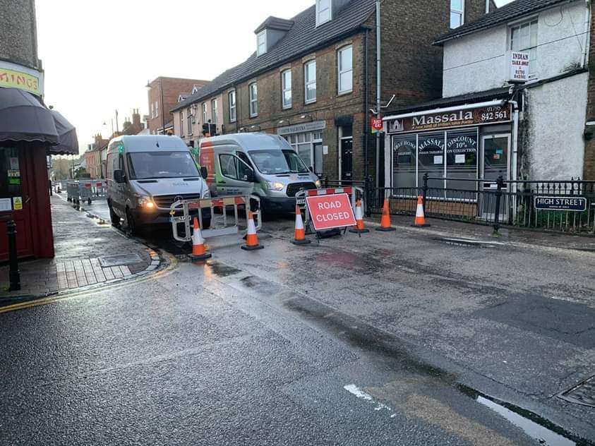 The A2 near Newington is shut following a gas leak (5326831)