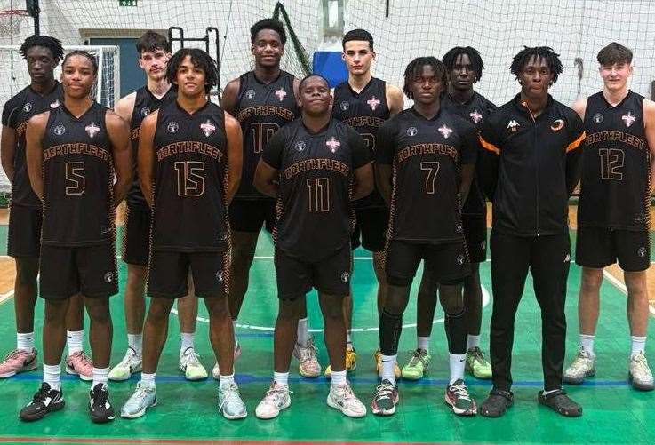 Northfleet Technology College's Basketball Academy’s team of Sekou Fofana, Tyrone Bonsu, Gustas Sirvys, Reo Cherrington, David Okaeben, Adrian Moyo, Michael Amoko, Joel Onojifighia , Jesse Amilegbe, Charlie Kirby and Harrison King