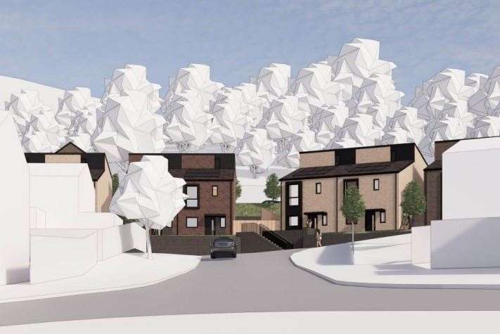 Moat Housing wants to build 12 homes in Pilgrim Spring. Picture: Moat Housing/Fuse Architects