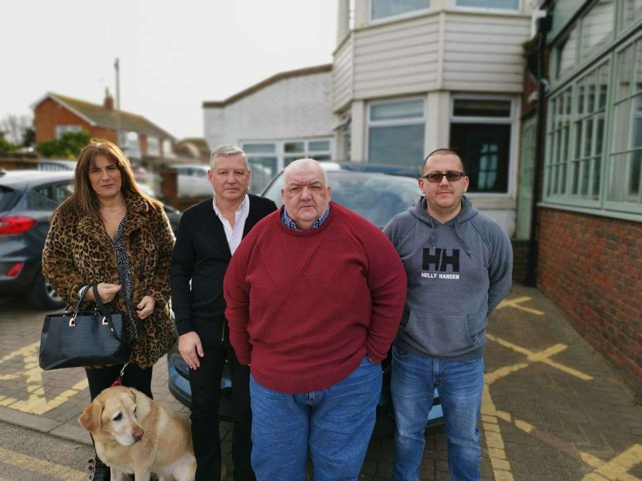 Picture left to right: Maria Seager and Rupert Lambert from Central Cars and Andrew Doody and Karl Evans from Thanet Taxis.
