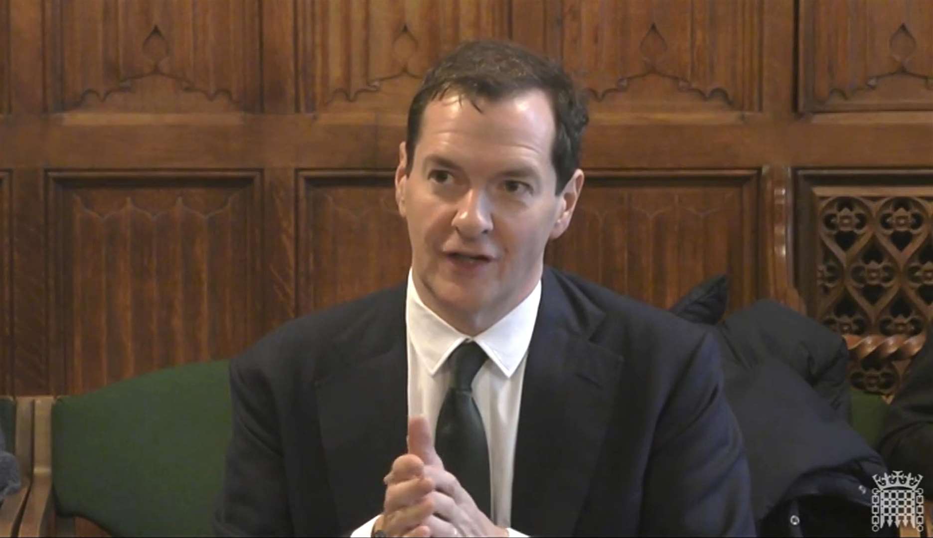 Chairman of the British Museum trustees George Osborne appearing before the Culture, Media and Sport Committee (House of Commons/UK Parliament/PA)