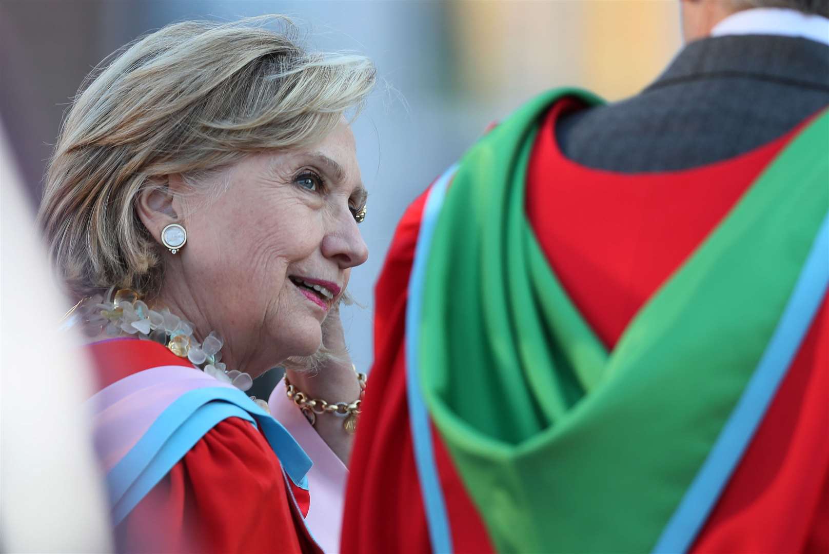 Hillary Clinton received an honorary degree from Queen’s University in 2018 (PA)