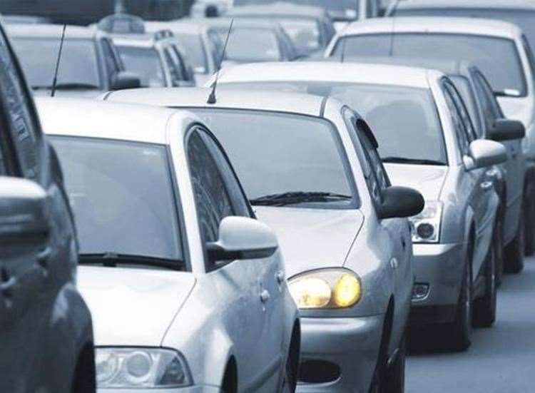 Traffic is queuing in the area. Stock picture