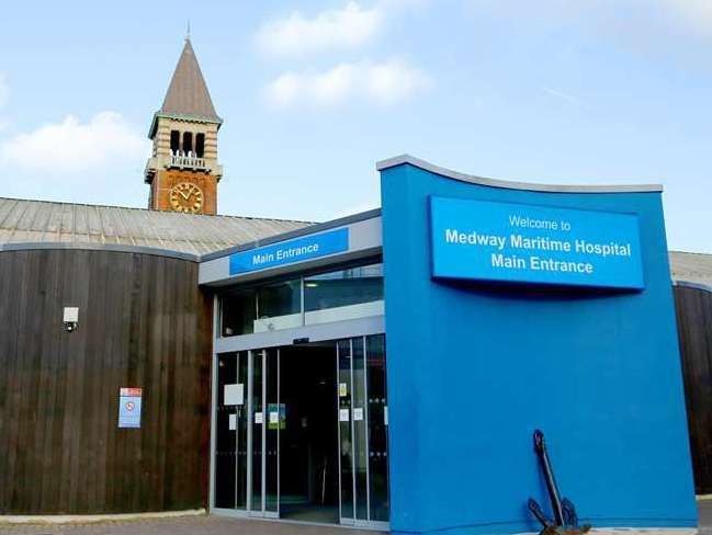 Medway Maritime Hospital in Windmill Road, Gillingham